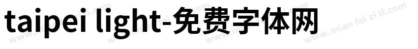 taipei light字体转换